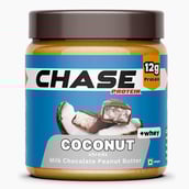 1 - Chase Protein Peanut Butter with Isolate Whey,  400 g  Milk Chocolate with Coconut Shreds 