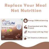 2 - Dr. Morepen LightLife On-The-Go Meal, 5 sachets/pack Chocolate