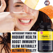 3 - Vitaminhaat Vitamin C with Bioflavonoids & Rose Hips,  60 capsules  Unflavoured 