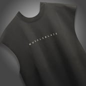 3 - MuscleBlaze B.D.S.M Oversized Tank,  Small  Charcoal