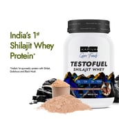 2 - Kapiva Him Foods Testofuel Shilajit Whey Protein,  2.2 lb  Belgian Chocolate 
