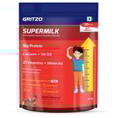 2 - Supermilk Gritzo Height+ for 13+ Yrs Boys Personalized Protein & Nutrition Drink Mix OP, 1 kg Double Chocolate