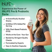 3 - INLIFE Prebiotic and Probiotics Forte Supplement,  60 capsules  Unflavoured 