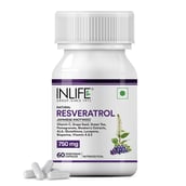 1 - INLIFE Natural Resveratrol 750mg,  60 veggie capsule(s) 