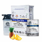 1 - Muscle Trail Pro Series 100% Natural Whey Protein, 50 sachets/pack Pineapple Mint (with Free Shaker Inside)