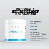 6 - Kaged Muscle Omega-3,  60 softgels 