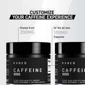 4 - Kaged Muscle Caffeine (200 mg),  100 capsules  Unflavoured 