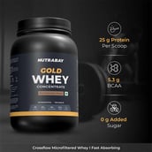 3 - Nutrabay Gold Concentrate Whey Protein,  2.2 lb  Rich Chocolate Creme 