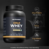 3 - Nutrabay Gold Concentrate Whey Protein, 2.2 lb Vanilla Ice Cream