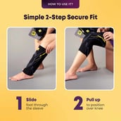 4 - betterhood Premium Knee Sleeve with with Gel Pad & Side Stabilizers,  Black (Pack of 2)  Large 