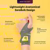 2 - betterhood Wrist Support Brace with ZeroBulk Max Stability Design,  Grey  Universal 