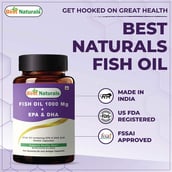 3 - Best Naturals Fish Oil 1000 Mg + EPA & DHA,  60 softgels 