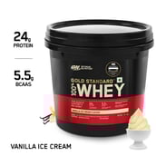 7 - ON (Optimum Nutrition) Gold Standard 100% Whey Protein,  8.8 lb  Vanilla Ice Cream 