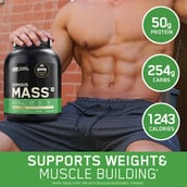 5 - ON (Optimum Nutrition) Serious Mass,  2.2 lb  Vanilla 