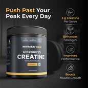 10-(3 - Nutrabay Gold Micronised Creatine Monohydrate,  Orange  0.26 lb 