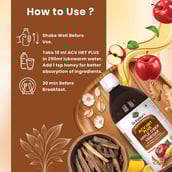 1 - Dr. Patkar's Apple Cider Vinegar (ACV HRT PLUS),  500 ml  Raw & Unfiltered (Pack of 2) 