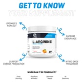 5 - Muscle Trail L-Arginine Unflavoured,  0.33 lb 