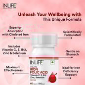 1 - INLIFE Iron + Folic Acid,  Unflavoured  60 tablet(s) 