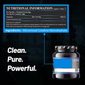 3 - V-SHAPE SUPPS Creatine Monohydrate Micronized,  Unflavoured  0.66 lb 