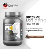 2 - MuscleBlaze Biozyme Iso-Zero,  2.2 lb  Low Carb Cookies & Cream