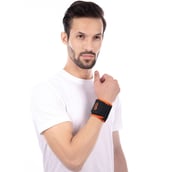 1 - Tynor Wrist Support (Neo),  Black with Orange  Universal 