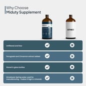 8 - Miduty Apple Cider Vinegar+ with Fenugreek & Cinnamon,  500 ml  Stevia 