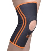 1 - Tynor Knee Cap (Neo),  Black/Orange  XL 