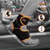 2 - Tynor Ankle Support (Neo),  Black/Green  Universal 