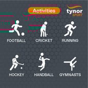 3 - Tynor Knee Cap (Neo),  Black/Green  Medium 