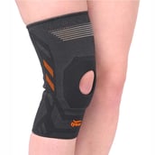 1 - Tynor Knee Cap Air Pro Open Patella,  Black/Orange  XL 