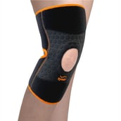 1 - Tynor Knee Wrap (Neo),  Black/Orange  Universal 