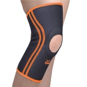 1 - Tynor Knee Cap Air, Black/Orange XL