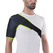 1 - Tynor Shoulder Support Double Lock (Neo),  Black/Green  Universal 
