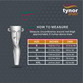 4 - Tynor Knee Cap Air Pro Open Patella,  Black/Orange  Medium 