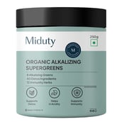 1 - Miduty 100% Organic Alkalizing Supergreens,  250 g 
