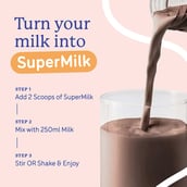 7 - Gritzo Supermilk Personalized Protein and Nutrition Drink Mix for 13+y girls Height+,  200 g  Cafe Mocha