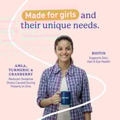 8 - Supermilk Gritzo Height+ for 13+ Yrs Girls Personalized Protein & Nutrition Drink Mix, 400 g Cafe Mocha