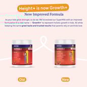 3 - Supermilk Gritzo Height+ for 13+ Yrs Girls Personalized Protein & Nutrition Drink Mix, 200 g Double Chocolate