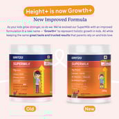 3 - Supermilk Gritzo Height+ for Boy 7-12 Yrs Personalized Protein & Nutrition Drink Mix,  200 g  Double Chocolate