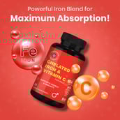 3 - CUREFOREVER Chelated Iron & Vitamin C for Men,  60 tablet(s) 