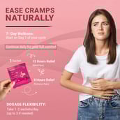 8 - CUREFOREVER Womaneya Pain Free Granules,  7 sachets/pack  Orange Lime 