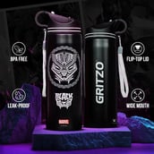 5 - Gritzo Black Panther Sipper,  Black  700 ml