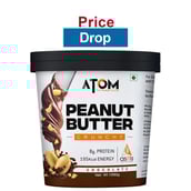 AS-IT-IS Nutrition ATOM Peanut Butter Crunchy,  1 kg  Chocolate 