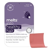 1 - Wellbeing Nutrition Melts Healthy Hair Natural Biotin from Sesbania 10000mcg,  30 Piece(s)/Pack  Tropical Watermelon 