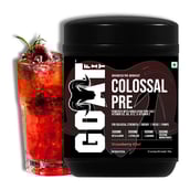 2 - G.O.A.T Fit Colossal Pre Workout 0.39 lb & Creatine Monohydrate 0.22 lb Combo with Free Shaker,  3 Piece(s)/Pack  Strawberry Kiwi & Unflavoured 