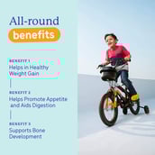 4 - Supermilk Gritzo Weight+ for 2-6 Yrs Boy & Girl Personalized Protein & Nutrition Drink Mix,  400 g  Creamy Vanilla