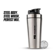 1 - MuscleBlaze Gym Steel Shaker,  Silver  700 ml 
