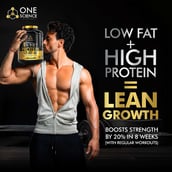 4 - One Science 100% Premium Whey Protein,  5 lb  Cafe Mocha - with Free 150g Creatine 