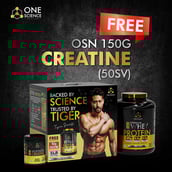 3 - One Science 100% Premium Whey Protein, 5 lb Neapolitan Ice Cream - with Free 150g Creatine