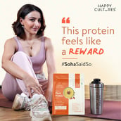 12 - Happy Cultures Tastiest Plant Protein, 1.11 lb Kesar Pista Badam with Almond Chunks